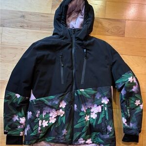 Avalanche Black Floral Ski Jacket